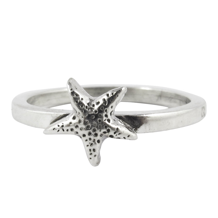 William Griffiths Sterling Silver Small Star Fish Stack Ring