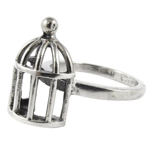William Griffiths Sterling Silver Birdcage Stack Ring