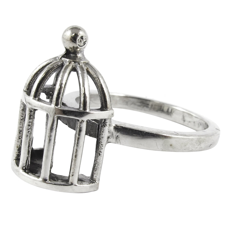 William Griffiths Sterling Silver Birdcage Stack Ring