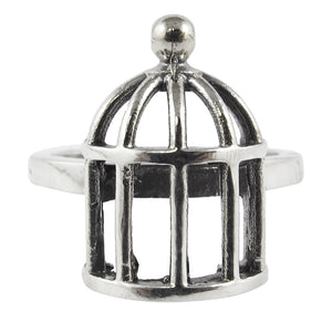 William Griffiths Sterling Silver Birdcage Stack Ring