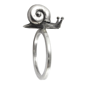 William Griffiths Sterling Silver Snail Stack Ring