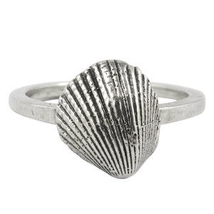 William Griffiths Sterling Silver Sea Shell Stack Ring