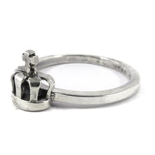 Load image into Gallery viewer, William Griffiths Sterling Silver Small Queens Crown Stack Ring