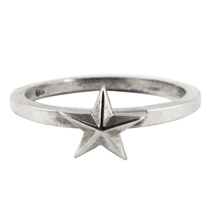 William Griffiths Sterling Silver Small Star Stack Ring