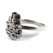 Load image into Gallery viewer, William Griffiths Sterling Silver Small Ship Stack Ring