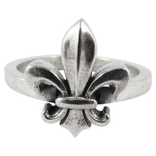 Load image into Gallery viewer, William Griffiths Sterling Silver Fleur De Lis Stack Ring