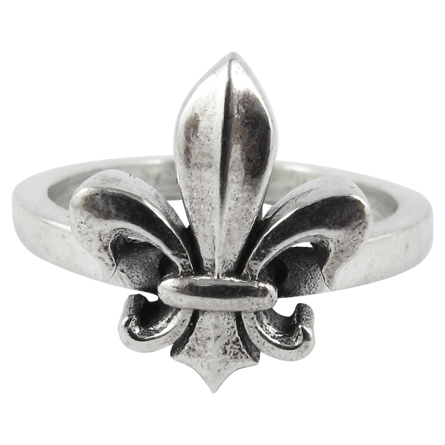 William Griffiths Sterling Silver Fleur De Lis Stack Ring