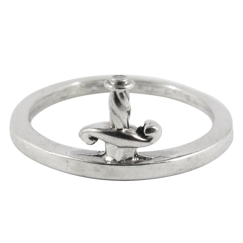 William Griffiths Sterling Silver Dagger Handle Stack Ring