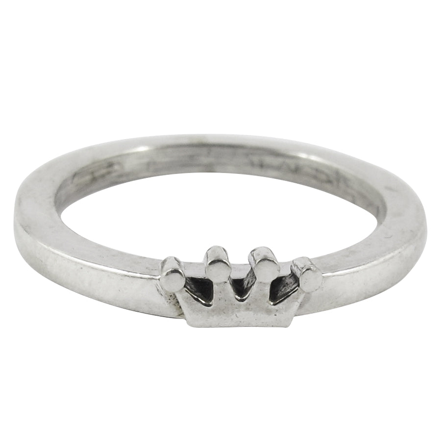 William Griffiths Sterling Silver Small Crown Stack Ring