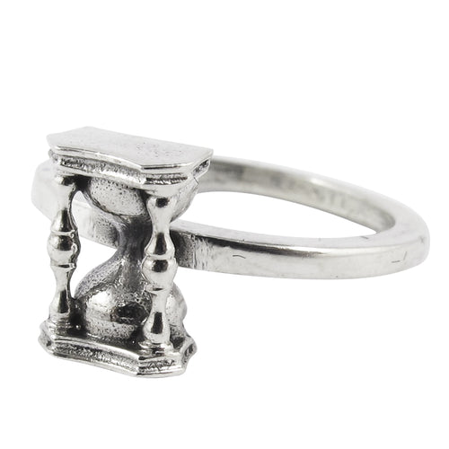 William Griffiths Sterling Silver Small Hourglass Stack Ring