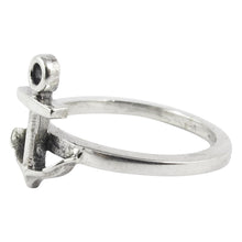 Load image into Gallery viewer, William Griffiths Sterling Silver Small Anchor Stack Ring