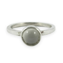 Load image into Gallery viewer, William Griffiths Sterling Silver Moon Stone Stack Ring