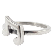 Load image into Gallery viewer, William Griffiths Sterling Silver Music Notes Stack Ring
