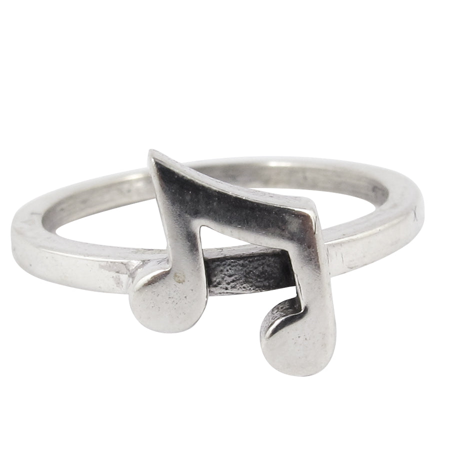 William Griffiths Sterling Silver Music Notes Stack Ring