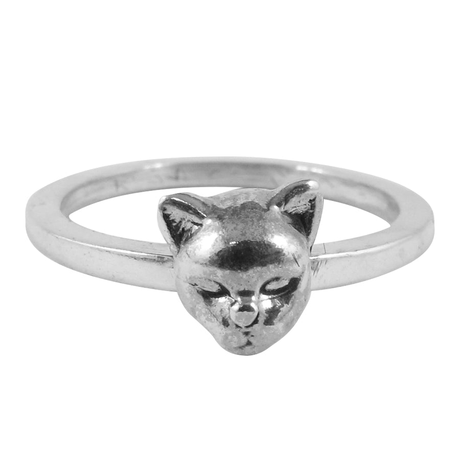 William Griffiths Sterling Silver Cat Stack Ring