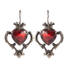 Load image into Gallery viewer, William Griffiths Large Florentine Heart Earrings