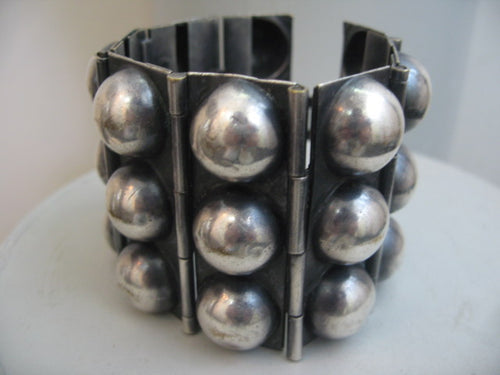 Jean Patou Pressed Metal Bracelet