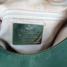 Load image into Gallery viewer, Vintage Vivienne Westwood London Green Leather Shoulder Bag