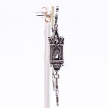 Load image into Gallery viewer, Signed William Griffiths Hand Made Sterling Silver Cathedral Cross Earrings