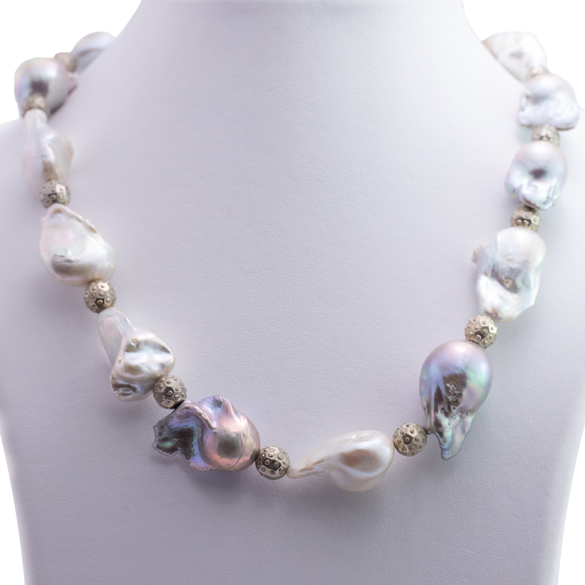 Gray freshwater hot sale pearl necklace