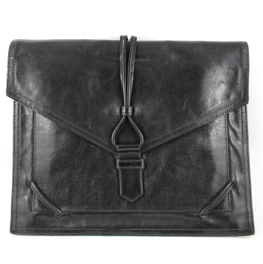 Vintage YSL Leather Envelope Clutch