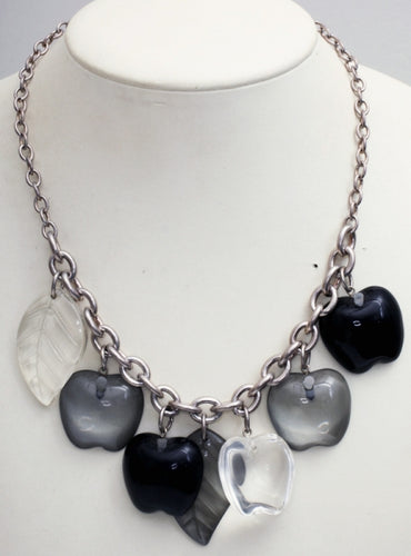 Vintage 1970's Lucite Apple Necklace