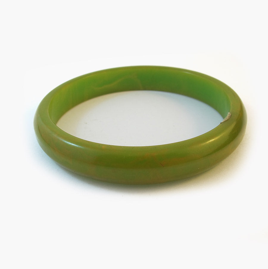 Vintage Bakelite - Light Green and Yellow Bracelet