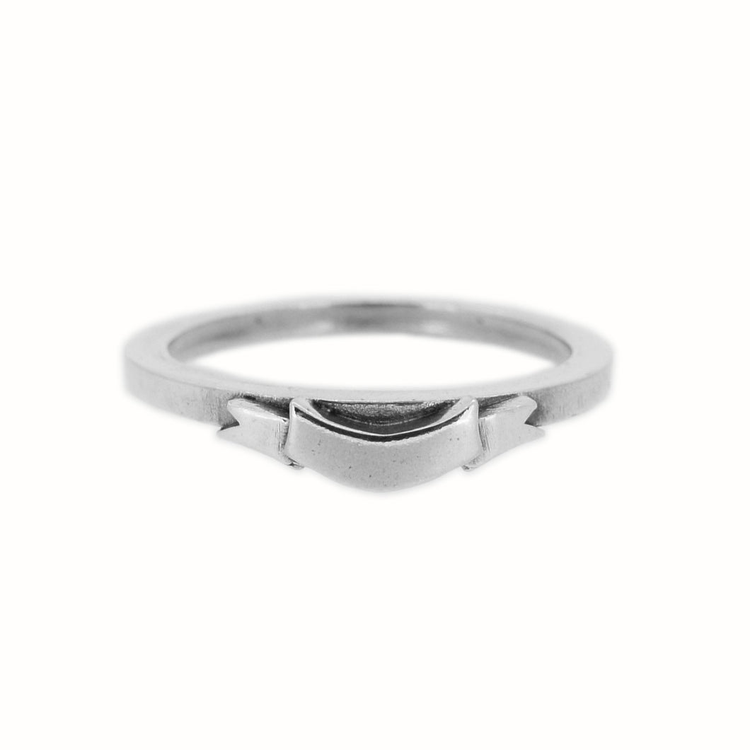 William Griffiths Sterling Silver Banner Stack Ring
