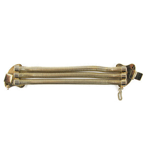 Vintage Gold Plated Strand Snake Link Bangle