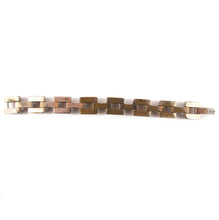 Load image into Gallery viewer, Vintage 1930&#39;s Deco Bracelet - Gold Washed on Metal Base with Grooved Links