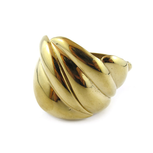 Vintage Gold Plated Half Hinged Cuff