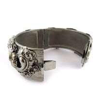 Load image into Gallery viewer, Vintage Repousee Silver Work Clamper Bangle