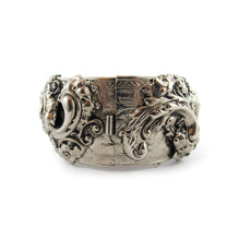 Load image into Gallery viewer, Vintage Repousee Silver Work Clamper Bangle