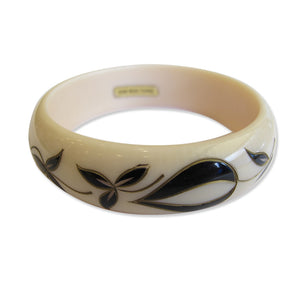 Vintage Resin Hand Painted Bangle