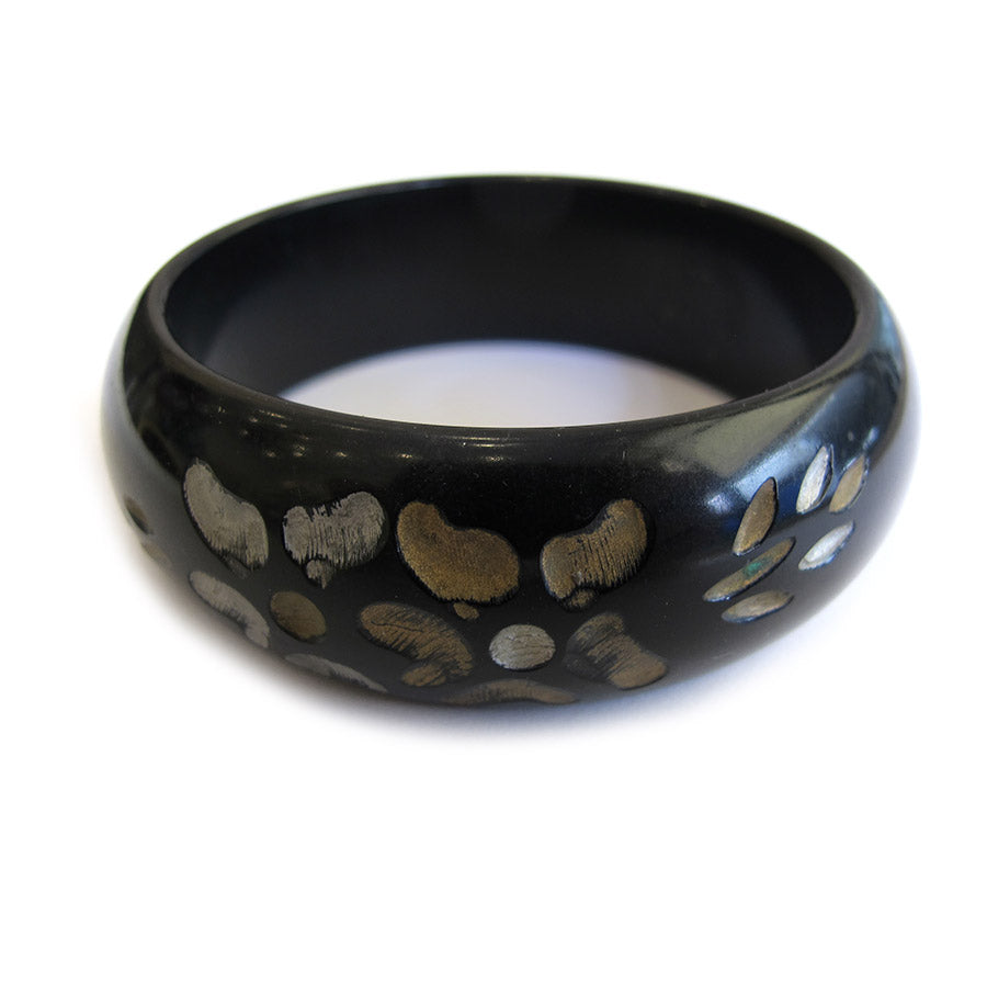 Vintage Hand Painted Resin Bangle