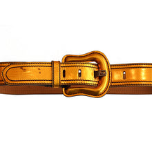 Load image into Gallery viewer, FENDI Belt - Metallic Patent Orange Leather c. 2000