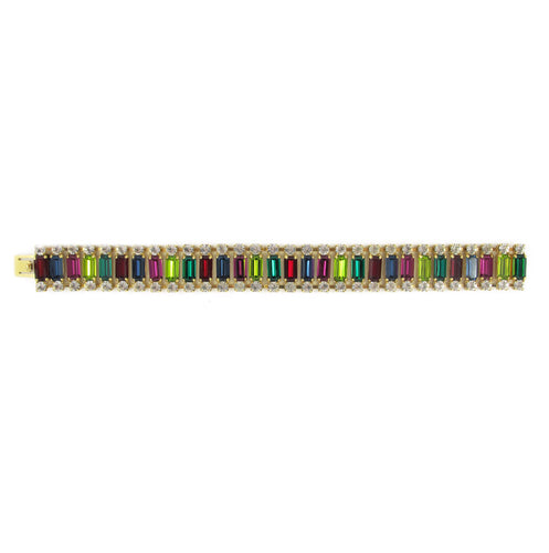 Harlequin Market Crystal Cuff - Multi Colour