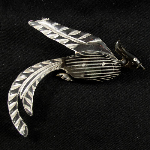Vintage Lucite Bird Brooch