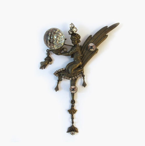 David Mandel Signed Fairy Brooch