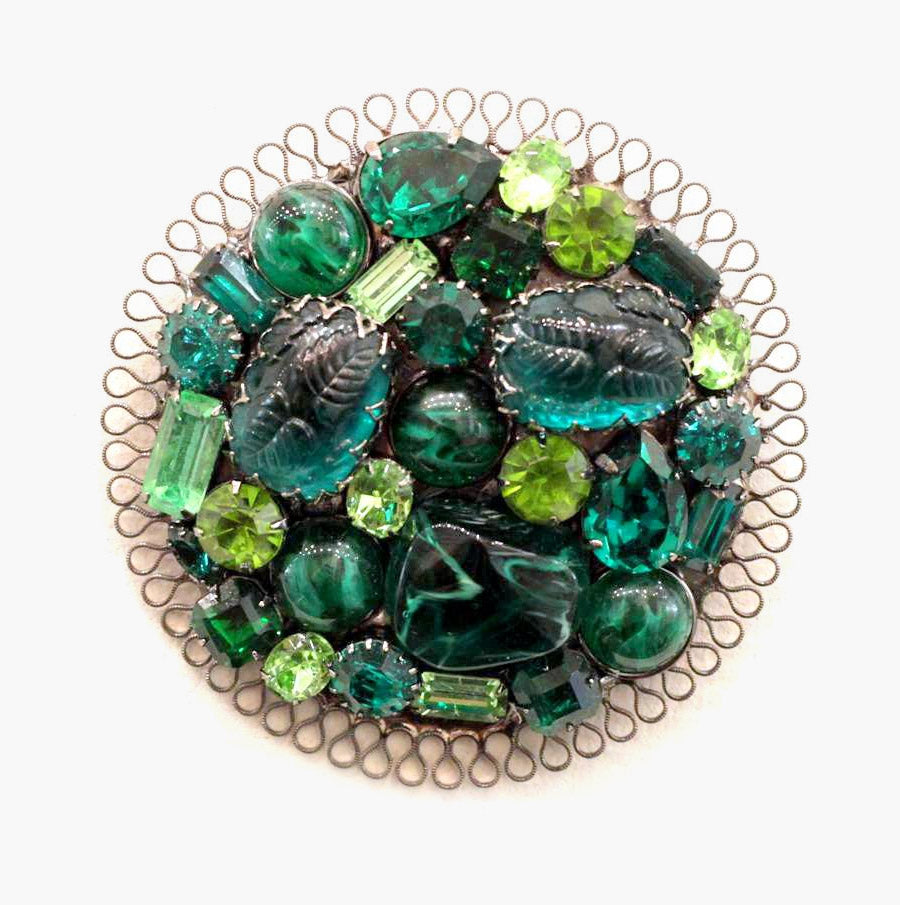 Vrba for Harlequin Market Brooch