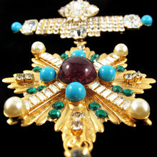 Load image into Gallery viewer, Signed Lawrence &#39;Vrba&#39; Opulent Military Brooch