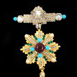 Signed Lawrence 'Vrba' Opulent Military Brooch