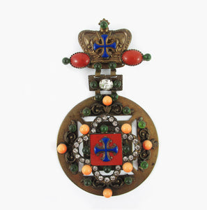 Signed 'Vrba' Military Style Brooch