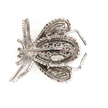 Load image into Gallery viewer, Vintage 1950&#39;s Signed &#39;Vendome&#39; Crystal Fly Brooch