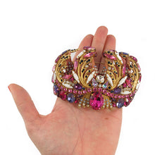Load image into Gallery viewer, Hanna Bernhard Signed Multi-Dimensional Crown Brooch