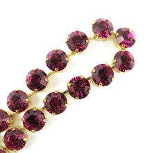 Load image into Gallery viewer, Harlequin Market Crystal Accent Necklace - Fuchsia (medium)