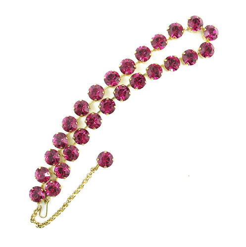 Harlequin Market Crystal Accent Necklace - Fuchsia (medium)