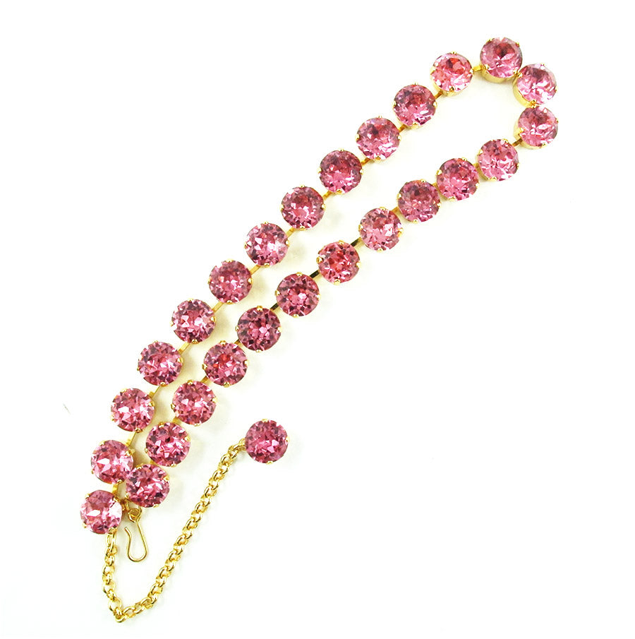 Harlequin Market Crystal Accent Necklace - Light Rose (small)