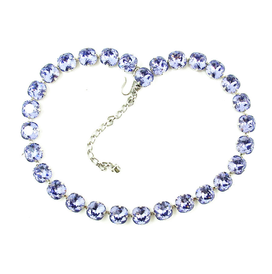 Harlequin Market Rounded Crystal Accent Necklace - Amethyst (medium)