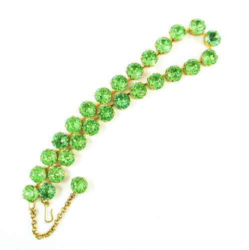 Harlequin Market Crystal Accent Necklace - Peridot (small)